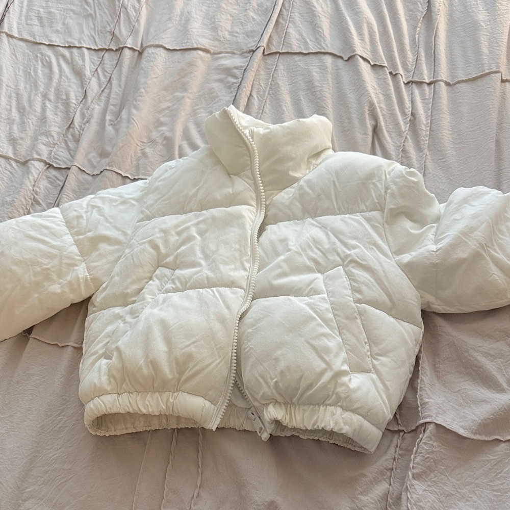Garage Womens Cream Puffer Jacket